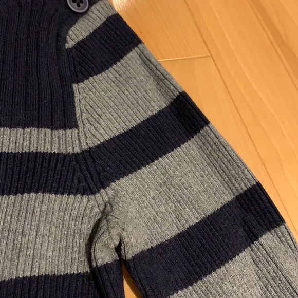 EUC Jacob Navy blue & Grey Striped Boat neck Sweater - size M - Picture 6 of 16